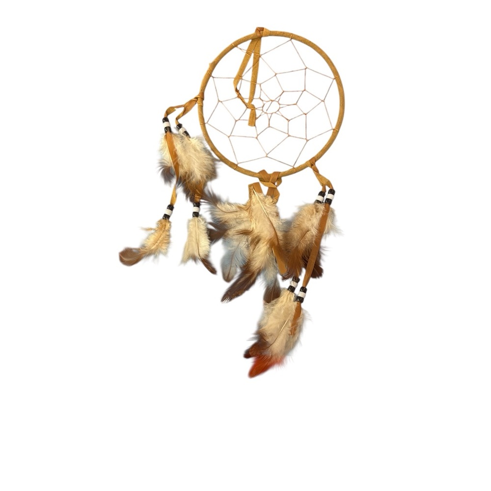 Handmade Tan Dreamcatcher Wall Hanging - Tan
